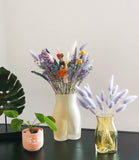 Vaas Bootylicious groot + pastel bloemen