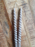 Swirl kaars set van 2