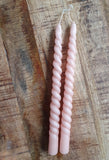 Swirl kaars set van 2