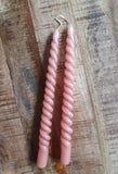 Swirl kaars set van 2