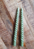 Swirl kaars set van 2