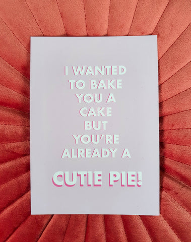Kaart 'Cutie Pie'